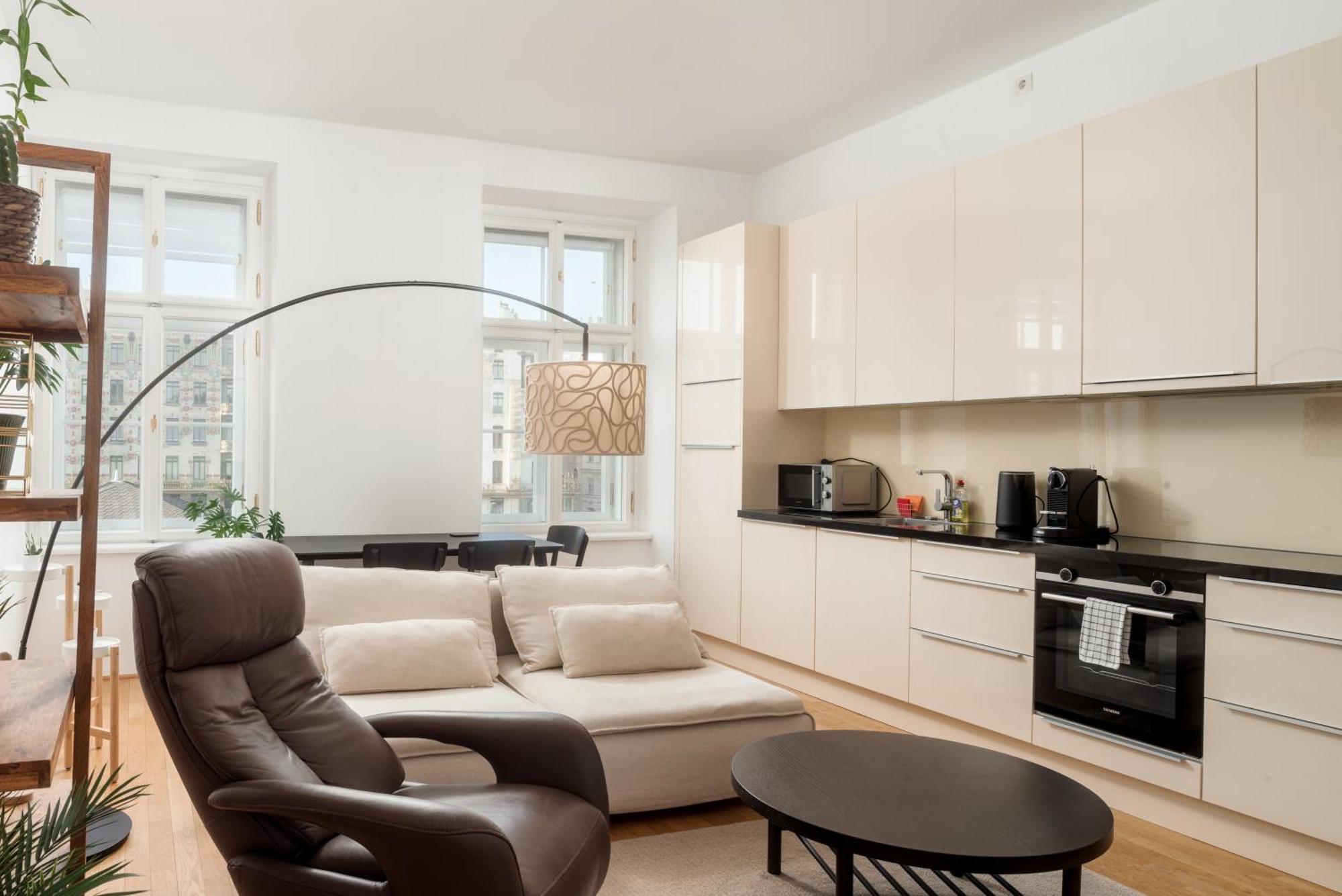 Stylish Designer Apartment At The Center Of Vienna Naschmarkt Dış mekan fotoğraf